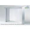 Biohort Zadní stěna WoodStock® 230, stříbrná metalíza