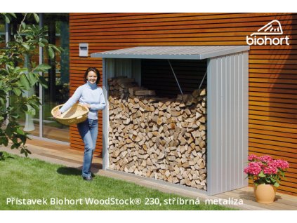 Biohort Přístavek WoodStock® 230, stříbrná metalíza