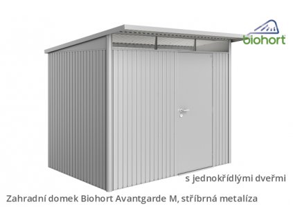 Biohort Zahradní domek AVANTGARDE A6, stříbrná metalíza