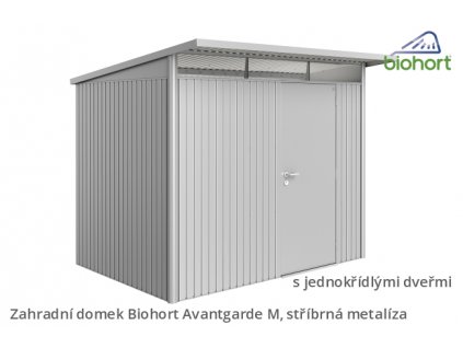 Biohort Zahradní domek AVANTGARDE A8, stříbrná metalíza