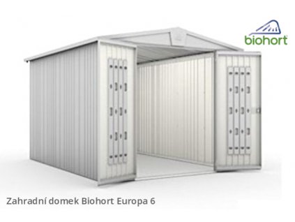 Biohort Zahradní domek EUROPA 6, šedý křemen metalíza