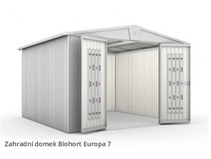 Biohort Zahradní domek EUROPA 7, stříbrná metalíza