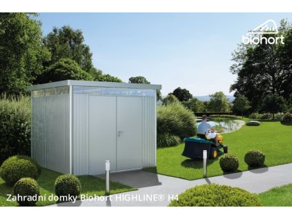 Biohort Zahradní domek HIGHLINE® H4, tmavě šedá metalíza