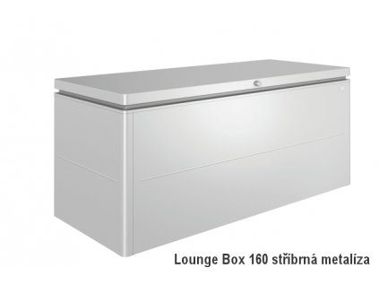 Biohort Úložný box LoungeBox® 160, stříbrná metalíza