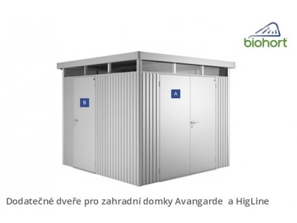 Biohort Dodatečné dveře, stříbrná metalíza