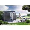 Biohort Zahradní domek HIGHLINE® H2, tmavě šedá metalíza