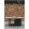 5981110 Cosiloft round teak black S1