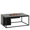 5980990 Cosiloft 120 lounge table black black alu side
