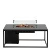 5980990 Cosiloft 120 lounge table black black alu glass