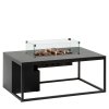 5980990 Cosiloft 120 lounge table black black alu glass side