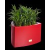 Hliníkový květináč Triangle S červený