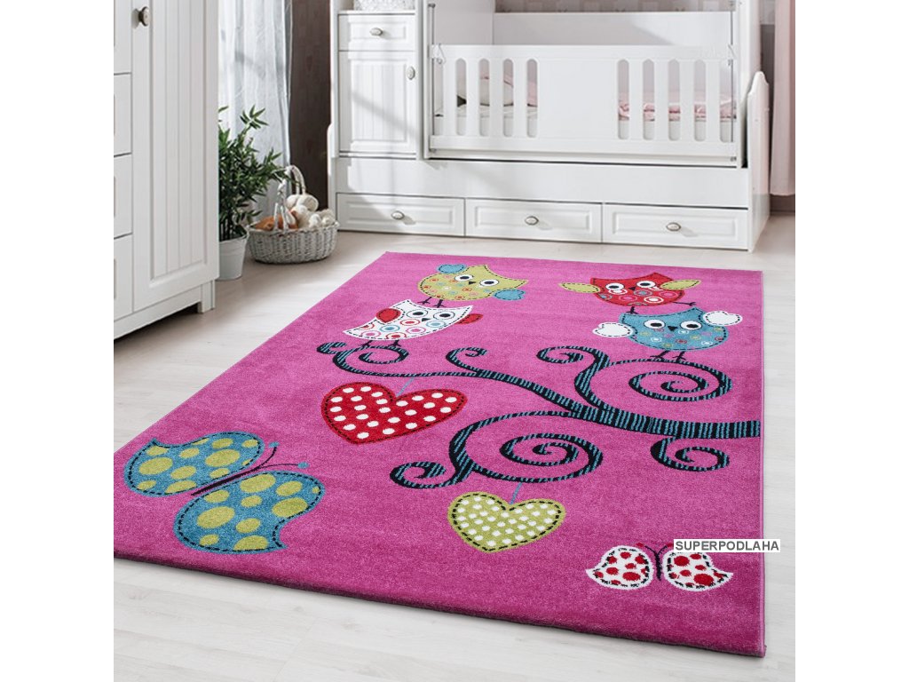 Dětský kusový koberec Kids 420 lila - SUPERPODLAHA.CZ