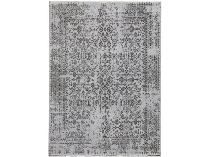 Ručně vázaný kusový koberec Diamond DC-JK 1 silver/black