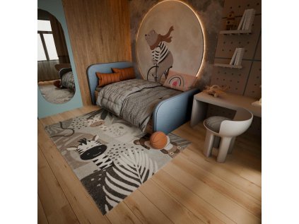 Dětský kusový koberec Jasper 40258-895 šedý