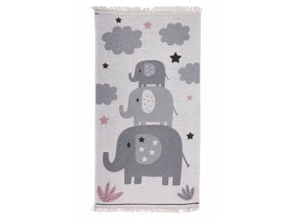 trhak detsky kusovy koberec natur sloni