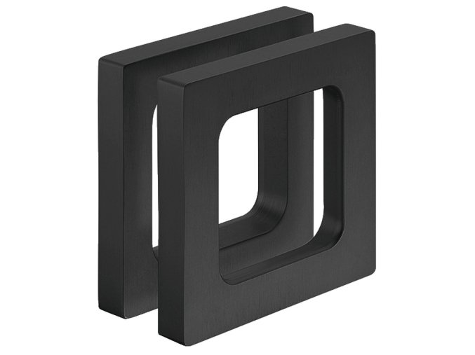Mušle Adhesive Square 75 černá matná