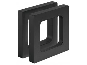 Mušle Adhesive Square 75 černá matná