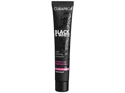 Curaprox Black is White Charcoal 90 ml Zubná pasta