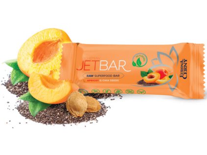JetBar RAW Apricot & Chia Seeds 42 g Raw tyčinka