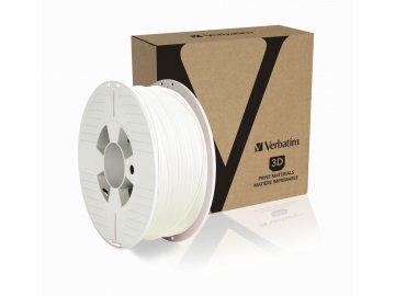 Verbatim PET G 1.75mm White Angled+Product