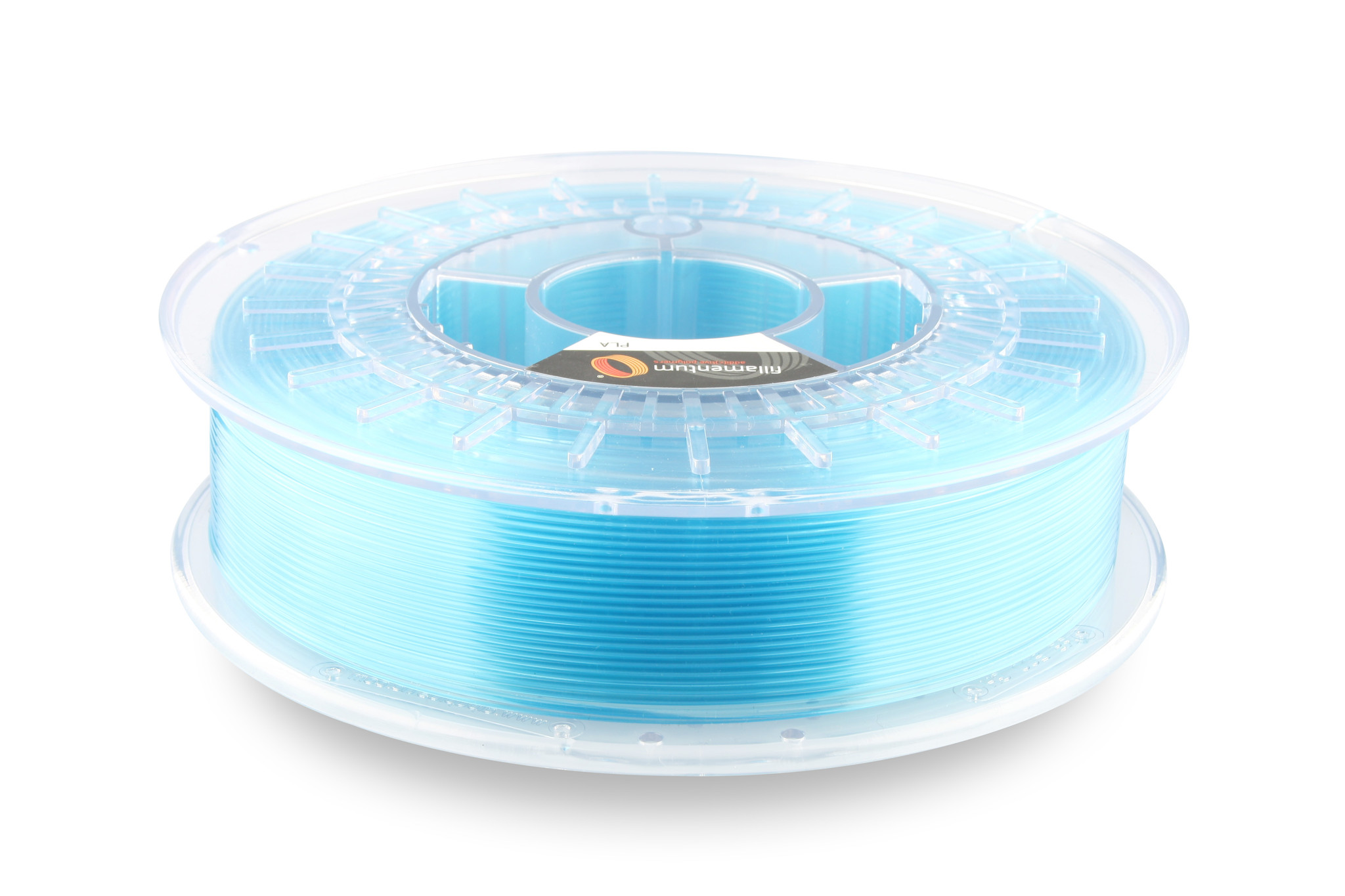 PLA Crystal Clear Iceland Blue Hmotnost návinu: 0.75 kg, Průměr struny: 1.75 mm