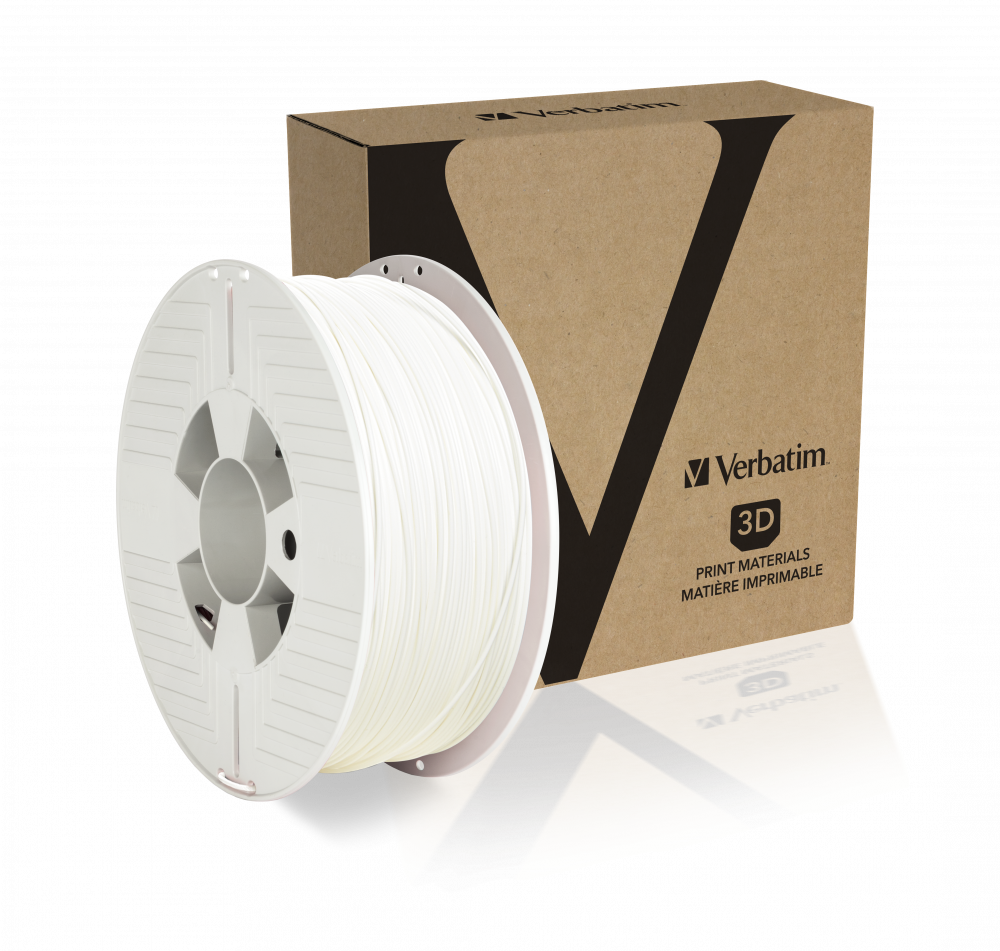 Verbatim PLA white 2,85mm 1kg Hmotnost návinu: 1 kg, Průměr struny: 2.85 mm