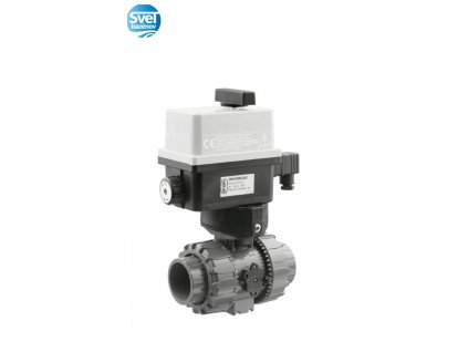 Dvojcestný guľový ventil Easyfit O 50 mm, 230 V, FIP – pre solárne systémy