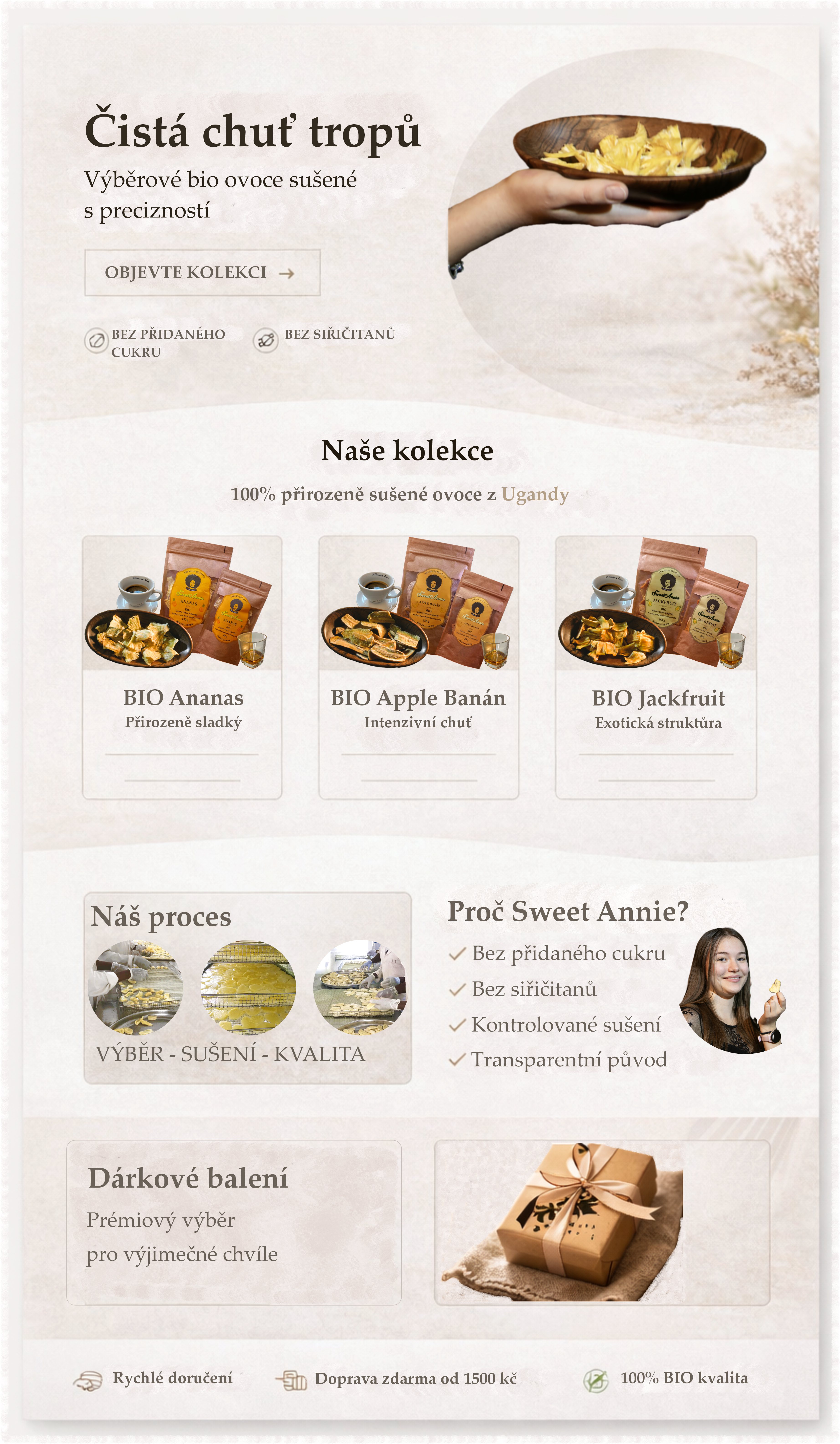 BIO sušené ovoce z Ugandy