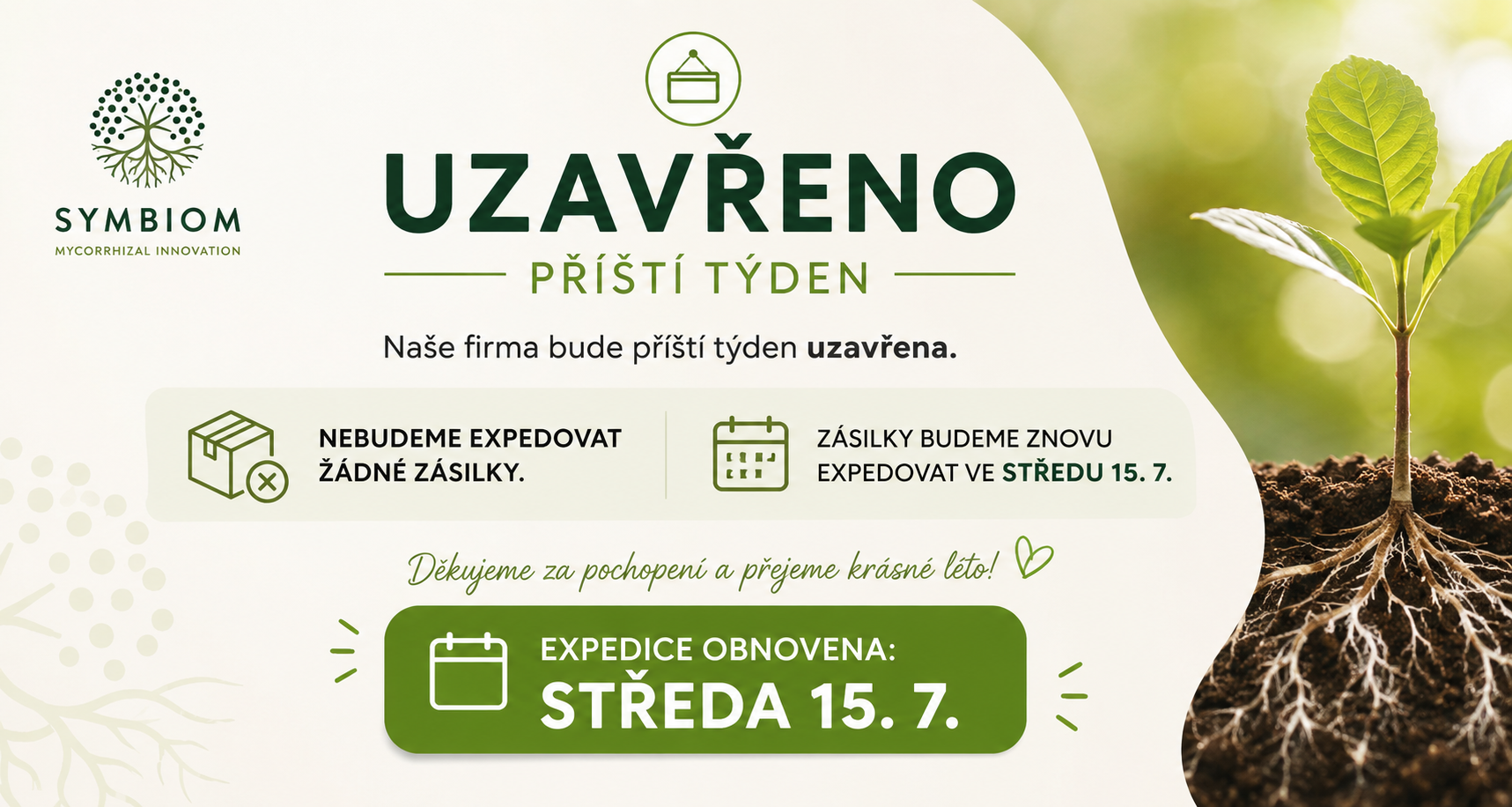 Celozávodní dovolená - léto 2026