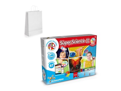 6 in 1 Super Science Kit II. Vzdelávacia hra pre deti dodáva sa s darčekovou taškou z kraftového papiera (100 g/m²)