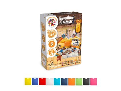 Ancient Egypt Excavation Kit IV. Vzdelávacia hra pre deti dodáva sa s darčekovým vreckom z netkanej textílie (80 g/m²)