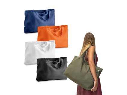 CAMDEN. Taška z bavlny (50 %), recyklovanej bavlny (30%) a polyester (20% rPET) (280 g/m²)