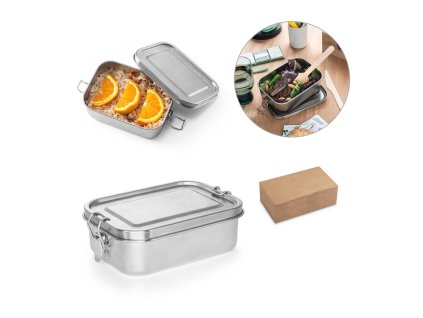 ALLSPICE. Box na obed. HRobustný hermetický box vyrobený z nehrdzavejúcej ocele (90% recyklovanej) 750 mL