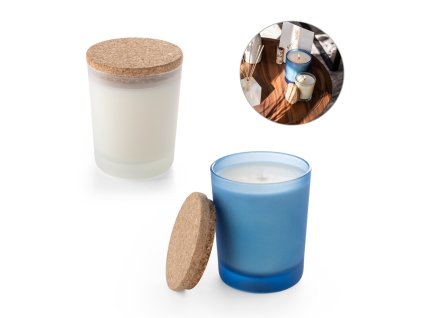 DUVAL. Aromatická sviečka v sklenenom pohári s korkovým viečkom 180 g