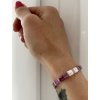 náramek Miyuki Tila pink white purple