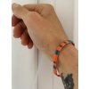náramek Miyuki Tila blue orange