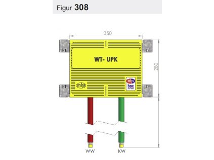 MHS UNI Box - umyvadlo - Směšovač Hans Grohe - WTU - L -  dn 20