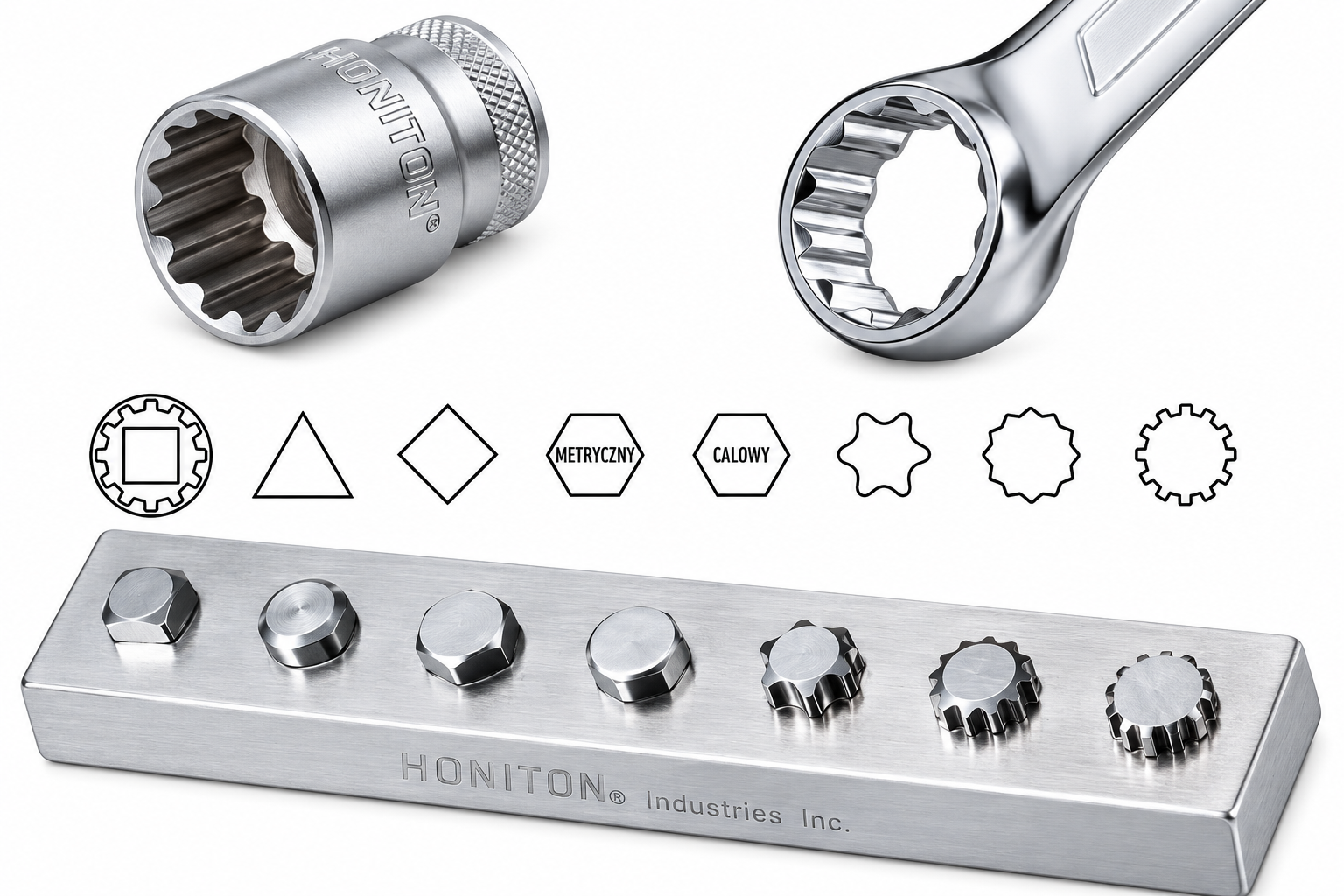 HONITON HONIDRIVER – univerzální profily pro různé šrouby a matice
