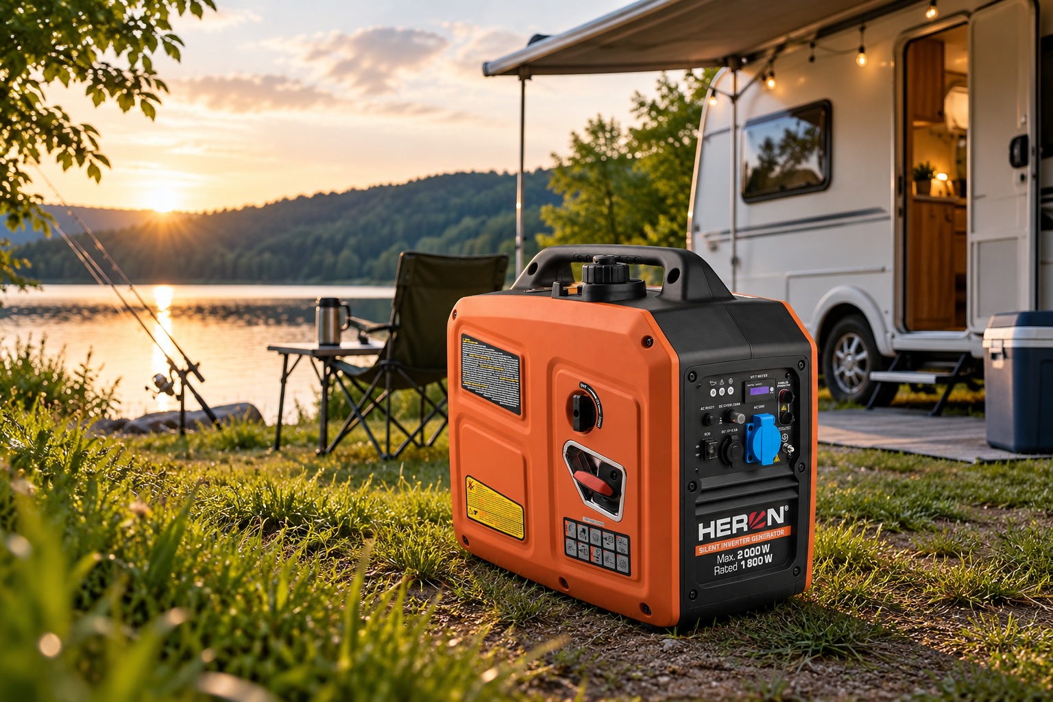 Invertorová elektrocentrála HERON 8896223 vhodná pro karavan