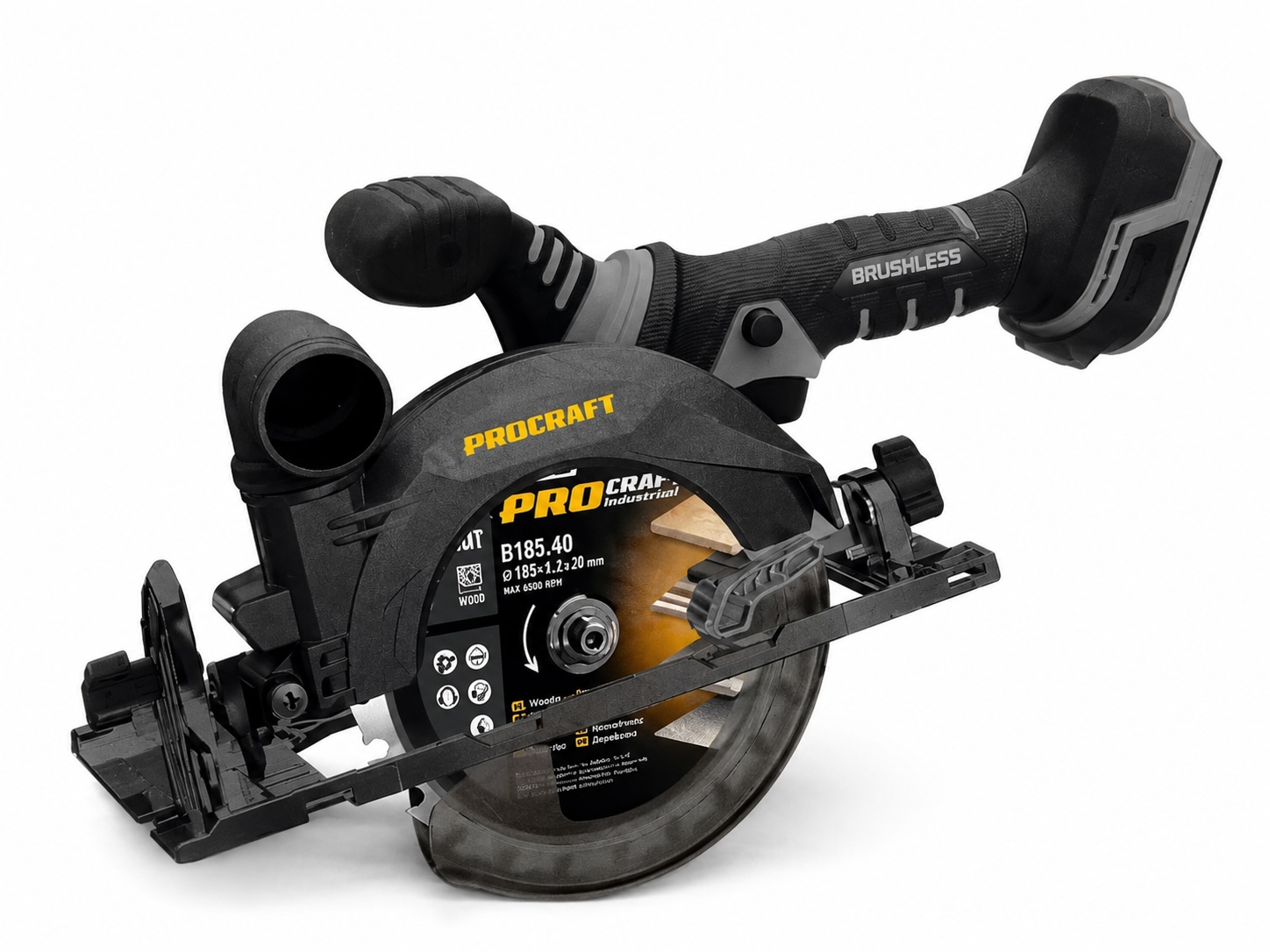Připravovaná akumulátorová kotoučová pila Procraft Industrial CS150A 20V