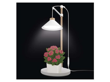 LED GROW pěstební lampa 7 W, časovač, bílá