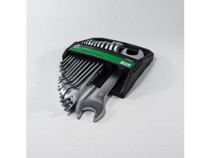 GK TOOLS Sada plochých klíčů, matné 12 dílů | 6-32 mm, plastový držák