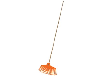 PROSPERPLAST Hrábě zahradní plastové s dřevěnou násádou | 1650x450x245 mm