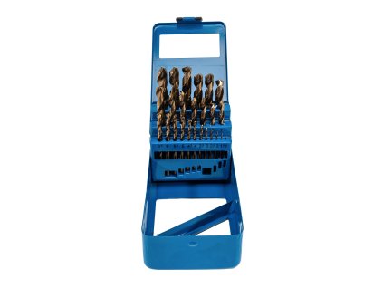 XTLINE Sada vrtáků do kovu cobalt HSS-Co 5 25 dílů | 1-13 mm, kovový box