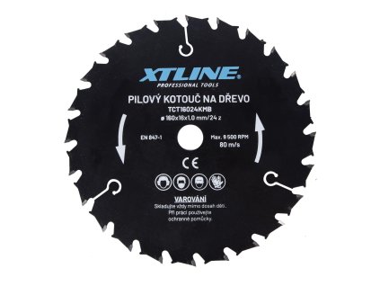 XTLINE Kotouč pilový s SK plátky - kombinovaný | 160x1,0x16 mm, 24 zubů