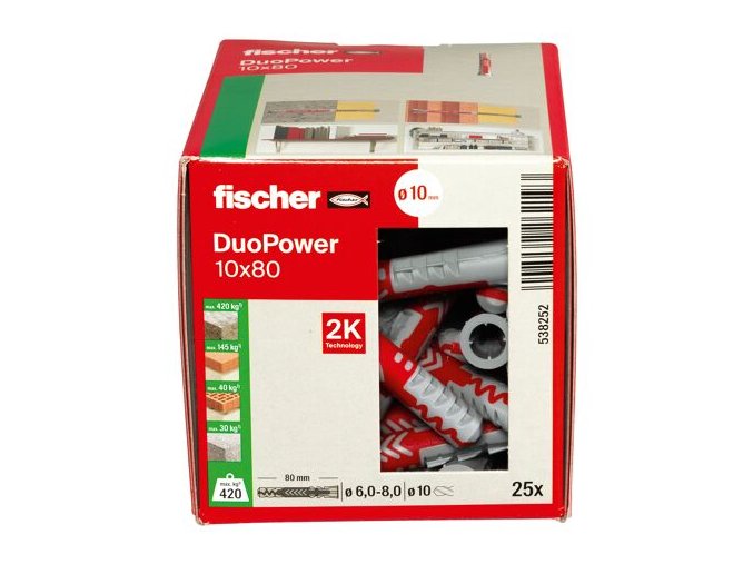 Fischer hmoždinka duopower 10x80