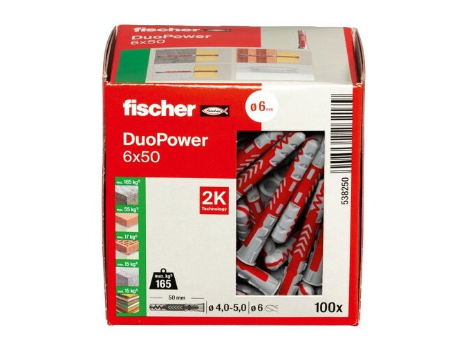 Fischer hmoždinka duopower 6x50