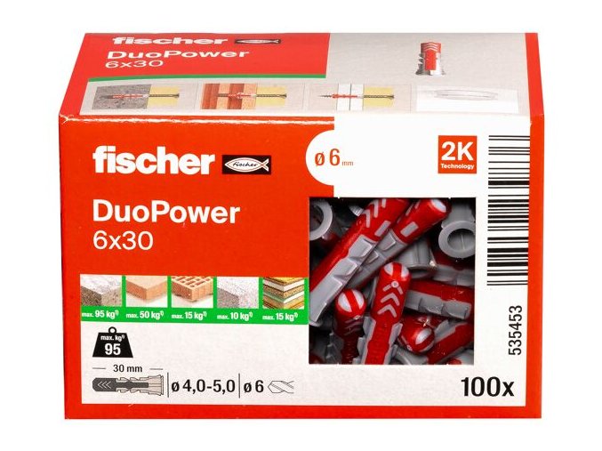 Fischer hmoždinka duopower 6x30