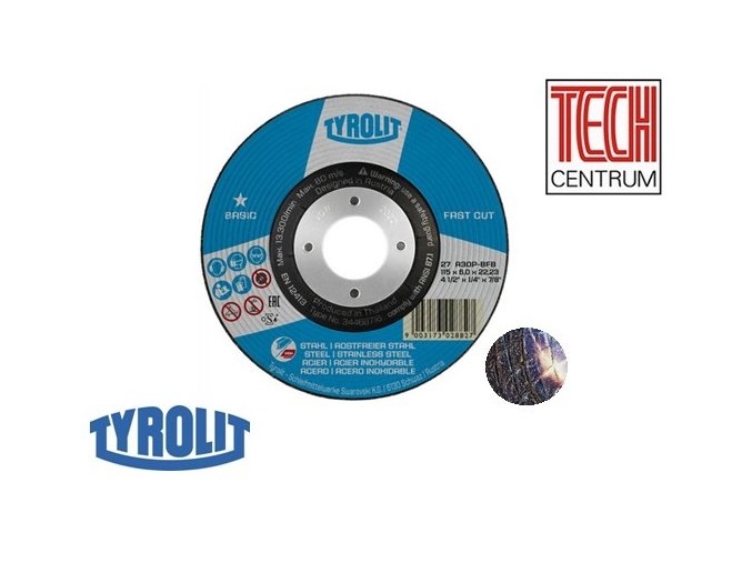 Kotouč brousící flex T27 115x6x22,2 OCEL 2v1