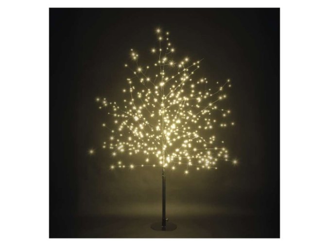 LED svítící stromek, 120 cm, venkovní i vnitřní, teplá bílá, časovač